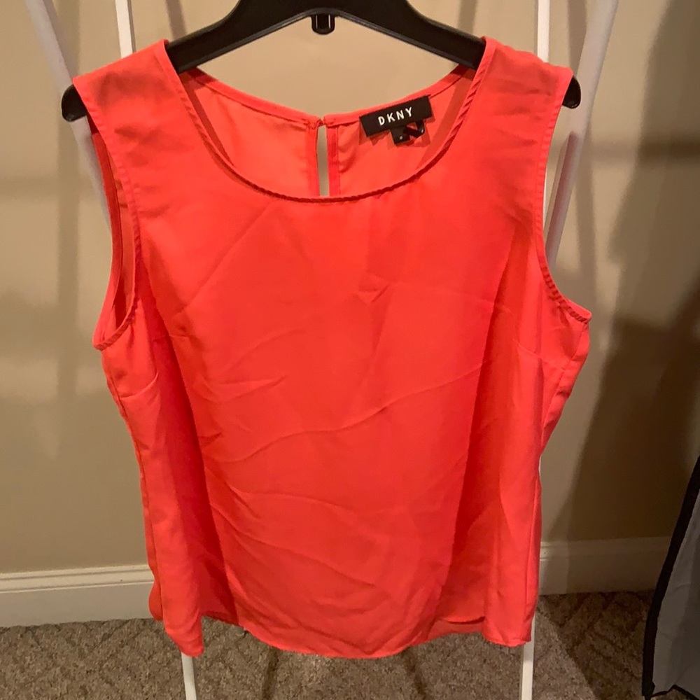 DKNY neon colored tanktop blouse